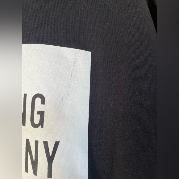 Opening Ceremony Box Logo Three Quarter Sleeve Sweatshirt, Black & White, Large - Picture 9 of 9